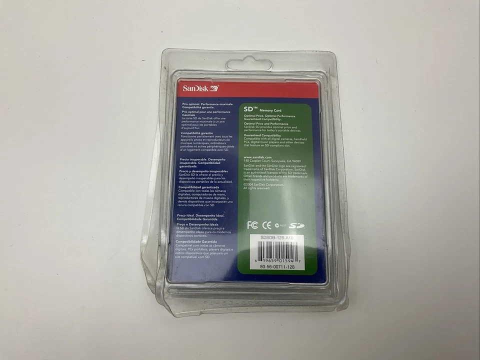 SanDisk 128MB SD Memory Card In Original Package - Image 2 of 2