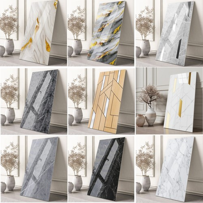 #ad #ad 20pcs Luxury Marble Self adhesive Wall Panels Imitation Marble Wall Stickers $33.91