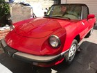 classic collectible 1986 Alfa Romeo rossa corsa red Spider Veloce