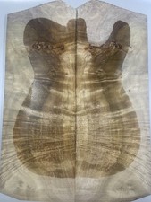 Telecaster Top Impiallacciatura Increspatura Legno Canfora Dorato Set Matchmatched Fornitura Liutaio