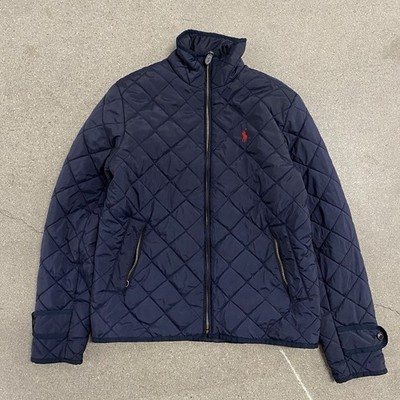 Ralph Lauren Quilted Jacket Women s Medium Navy Blue