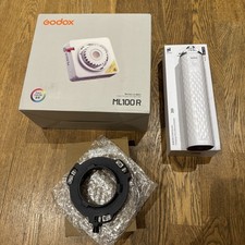 GODOX ML100R RGB Light Kits:  100w grib Battery, AC adapter, bowens adapter, box