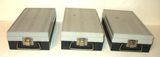 Zephyr Duofile 100 Photo Slide Case Black Gray Stackable Storage Box Qty. 3