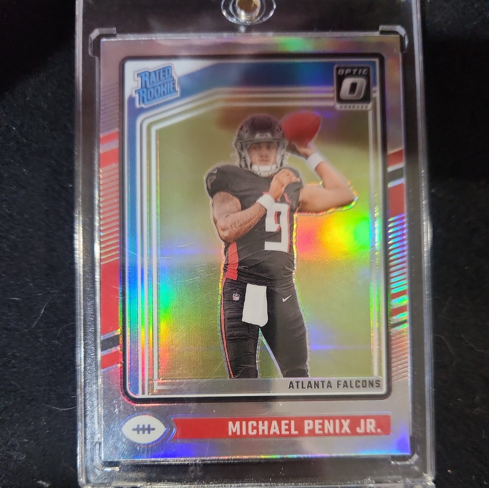 2024 Donruss Optic Michael Penix Jr. Rated Rookie #279 Silver Holo Prizm SP 6