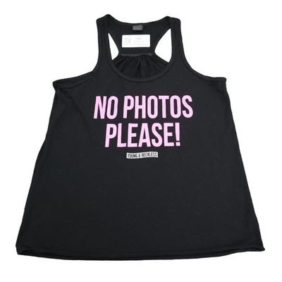 Young Reckless Shirt Womens M Black Scoop Neck Racerback No Photos Tank Top