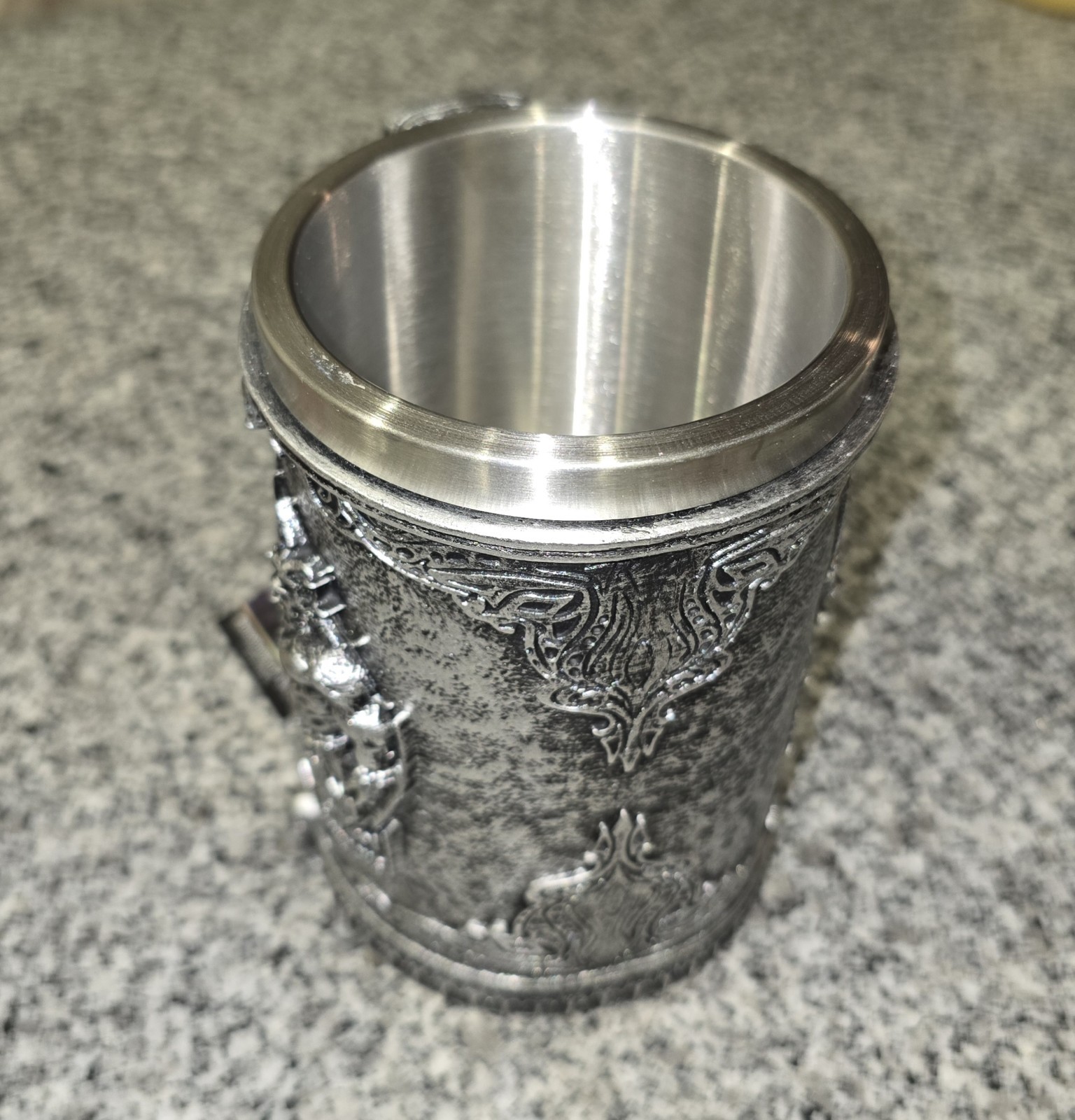 Red One Krampus Stein Mug 17oz Medieval Fantasy Renaissance Dwayne Johnson Rock