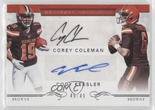 2016 Panini National Treasures 49/49 Corey Coleman Cody Kessler #16 Auto RC f6p