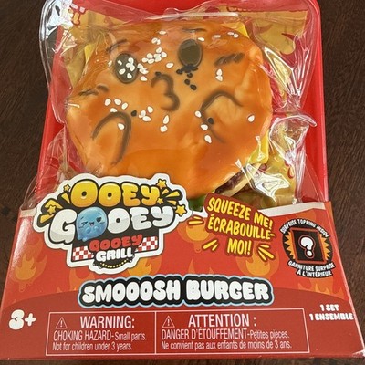 Just Play Ooey Gooey Gooey Grill Squeeze Squeeze Smoosh Burger Toy Gift For Kid