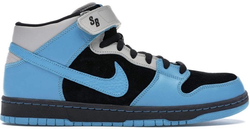 Nike SB Dunk Mid Rise Royal Blue And Black Skateboarding Shoe 7Y