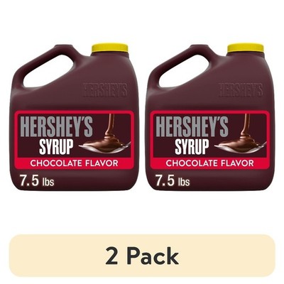 (2 pack) Chocolate Flavored Syrup, Bulk Jug 7 lb 8 oz