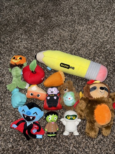 Random Lot Of Dog Toys Lot Of 12