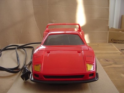 VINTAGE RED FERRARI VHS TAPE REWINDER VIDEO CASSETTE - For Parts