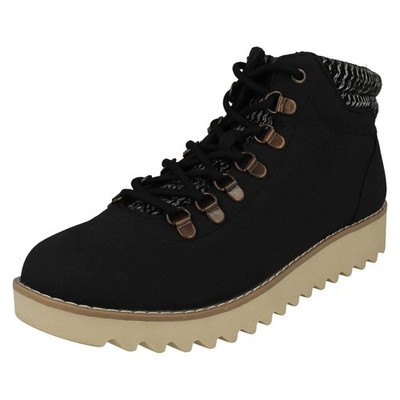 Damen-Stiefelette Skechers klobige Sohle Strickkragen   süßer Faktor 113420