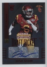 2015 Panini Contenders Draft Picks College Ticket Red Foil Josh Shaw Auto 0f8