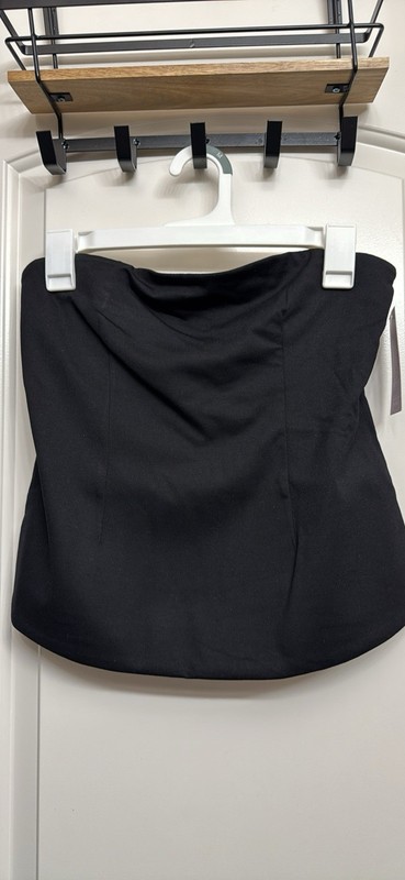 Wild Fable Black Knit Tube Top Womens M Regular Solid Nylon