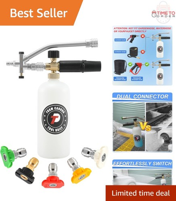 #ad #ad Foam Cannon Plastic Stainless Steel 1L Adjustable Pressure Washer Nozzle Tips $53.97