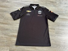 AJ Foyt Racing Indycar Pit Crew Jersey Shirt Indy NTT Chevrolet 1/4 Zip Polo