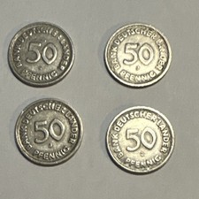 50 Pfennig 1949 G BRD BANK DEUTSCHER L&Auml;NDER Kupfer-Nickel
