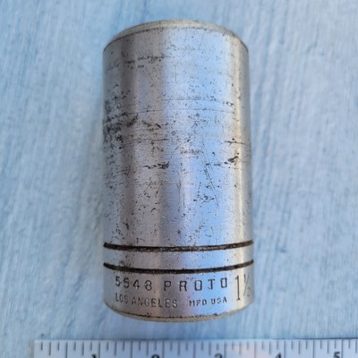 Vintage Proto tools  5548 3/4'' Drive 1-1/2'' Deep Socket 12 Point Made In USA
