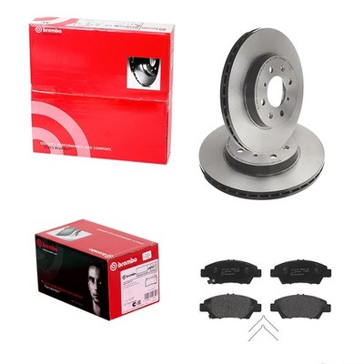 brembo BREMSSCHEIBEN 262mm + BELÄGE VORNE passend für HONDA JAZZ 3 4 GE GK