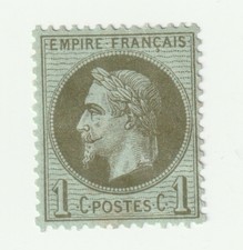 ♣ Timbre France Classique Napoleon N° 25 Neuf * 1c Olive Beau