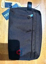 True Religion Men's Black/Red Horseshoe Logo Zip Pouch Wallet
