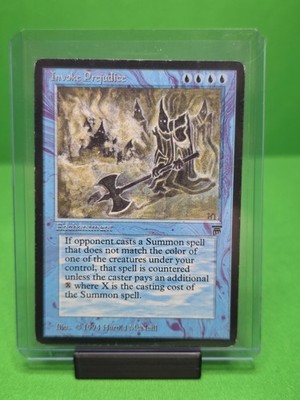 MTG 1994 INVOKE ''PREJUDICE'' MP RARE BANNED MAGIC CARD