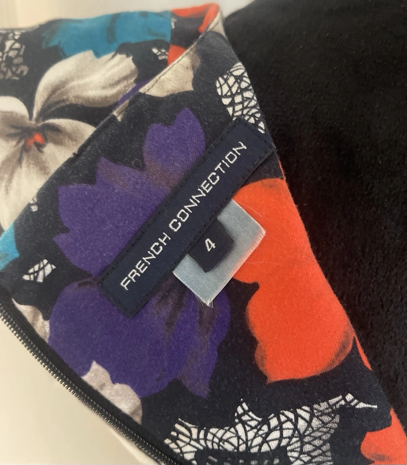 VETEMENTS French Connection UK *RARO* abito tubino floreale vintage taglia 4