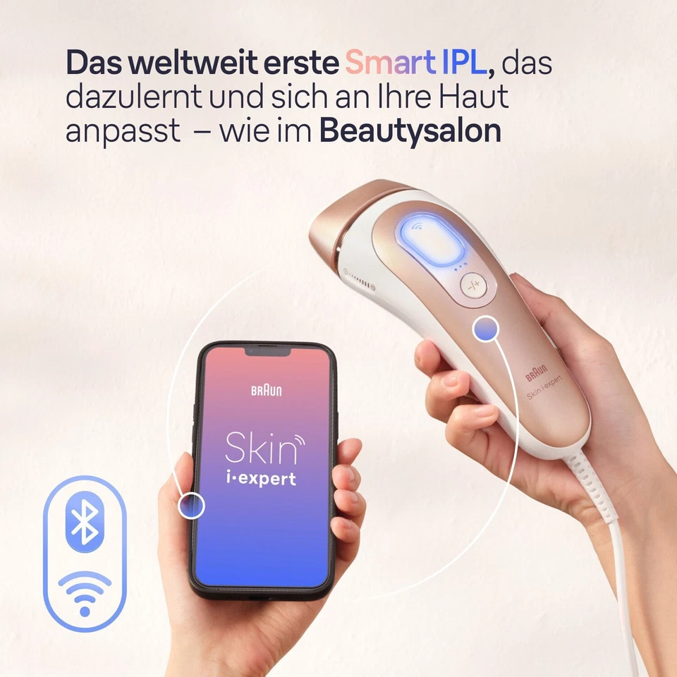 BRAUN Smart IPL Skin i·expert PL7387 Haarentfernungsgerät 4 Aufsätze App B-WARE - Bild 2 von 3