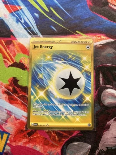 Pokémon Jet Energy 252/191 Sv08: Surging Sparks Hyper Rare Holo Special Energy