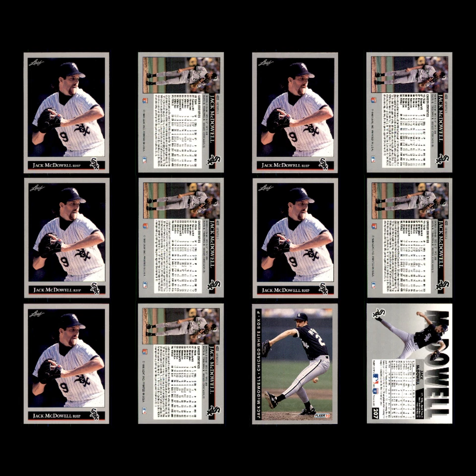 Jack McDowell Lot 110 Baseball Cards 1992 Leaf Chicago White Sox Set Collection - Image 3 of 4