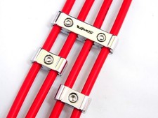 3pc Billet Aluminum Spark Plug Wires Separators Dividers Car Truck Chrome Plated 3pc Billet Aluminum Spark Plug Wires Separators Dividers Car Truck Chrome Plated