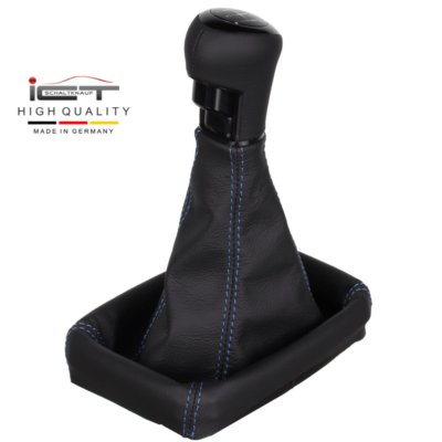 ICT Schaltknauf Schaltsack für Vauxhal Opel Tigra Twintop Meriva A Naht blau D65