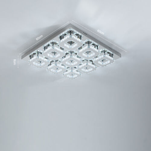 LED Crystal Flush Mount Hallway Light Chandelier Ceiling Kitchen Living Bedroom - Picture 14 of 19