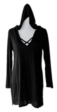 Miken Swim Size XS Black Burnout Hooded Swim Cover - New
