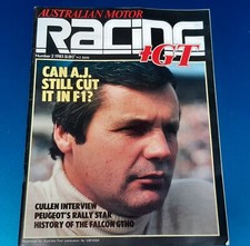 Australian Motor Racing + GT magazine 1985 Alan Jones Peter Brock Poster.