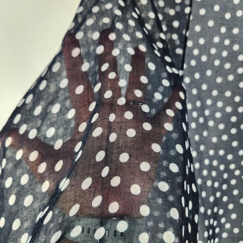 Cotton On Womens Kimono Sheer Lightweight Jacket Size OS 14 Black White Spot - Picture 5 of 10