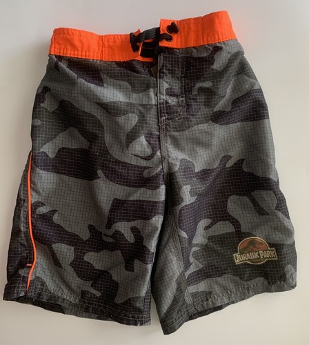 Boys Swim Trunks Sport Shark Jurassic Park Universal Studios Size M (7/8) - Picture 2 of 4
