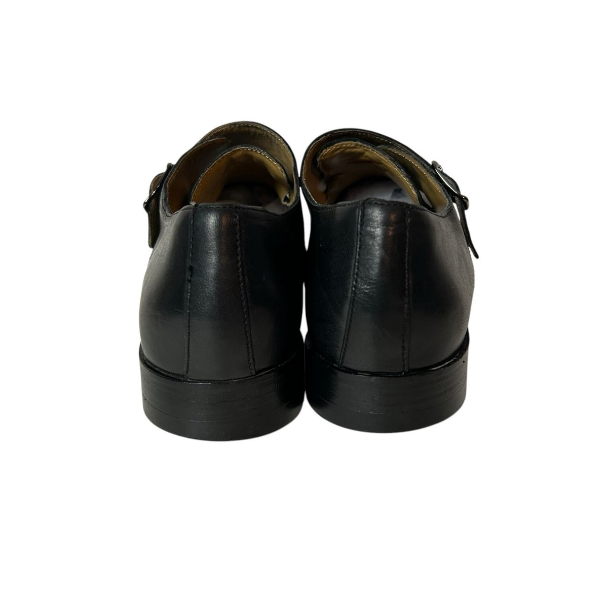 Cole Haan Black Leather Monk Strap Classic Oxford Shoe C12876 Men\'s‎ Size 8 Cole Haan Monk Strap Black Leather Shoes C12876 Mens Size US  main image 3