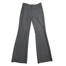 Elie Tahari Women's Dress Trouser Pants Wool Blend Zip Fly Size 2/4 Gray