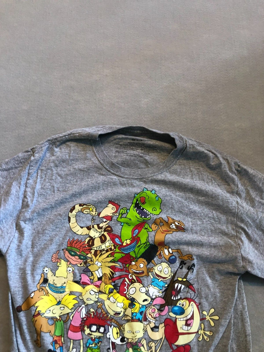 Nickelodeon Shirt Adult Small Cartoon Rugrats Hey Arnold | eBay