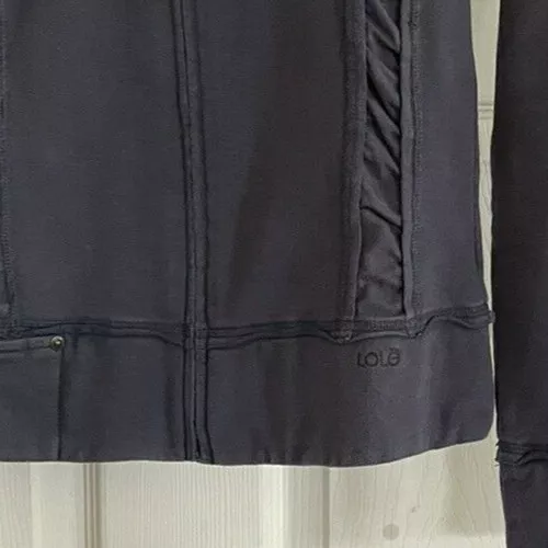 lole long sleeve rouched sides elbow jacket