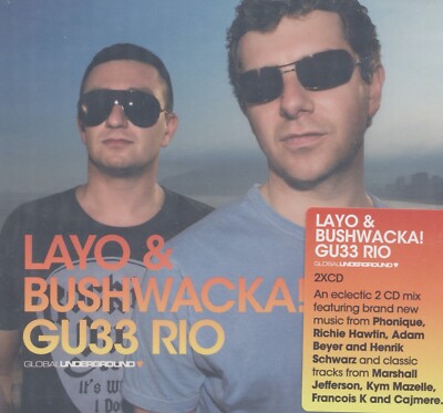 Layo & Bushwacka! GU033 Rio de Janeiro 2 CD Brand New