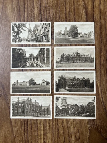 8 Sunripe ‘public Schools And Collages’ Cigarette Cards