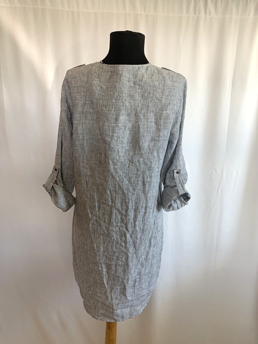 linen mini dress black Petal and Pup Women's Allegra Linen Mini Dress