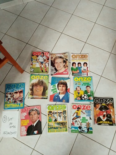 Lot 11 Premiers Numéros Magazine ONZE-FOOTBALL (Onze Mondial) – 1998 – Français – Bon état