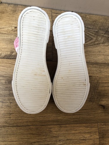Primark pink Check converse dupes size 3 - Picture 5 of 7