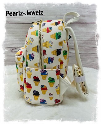 NWT Mad Engine Marvel Eat The Universe Avengers Ice Cream Cones Mini Backpack Marvel Eat the Universe Ice Cream Cones Mini Backpack  main image 4