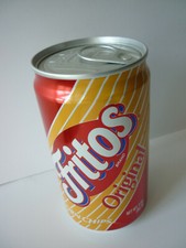 1990s Frito-Lay Concept Vending Machine Aluminum Can of Fritos Corn Chips SEALED
