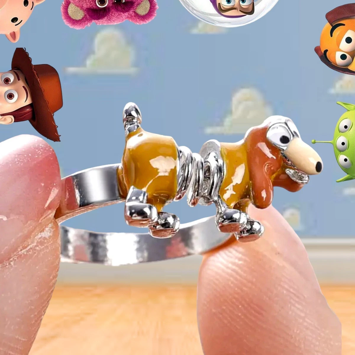 Disney Pixar Toy Story Slinky Dog Adjustable Ring